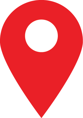 Decorative icon of a map pin