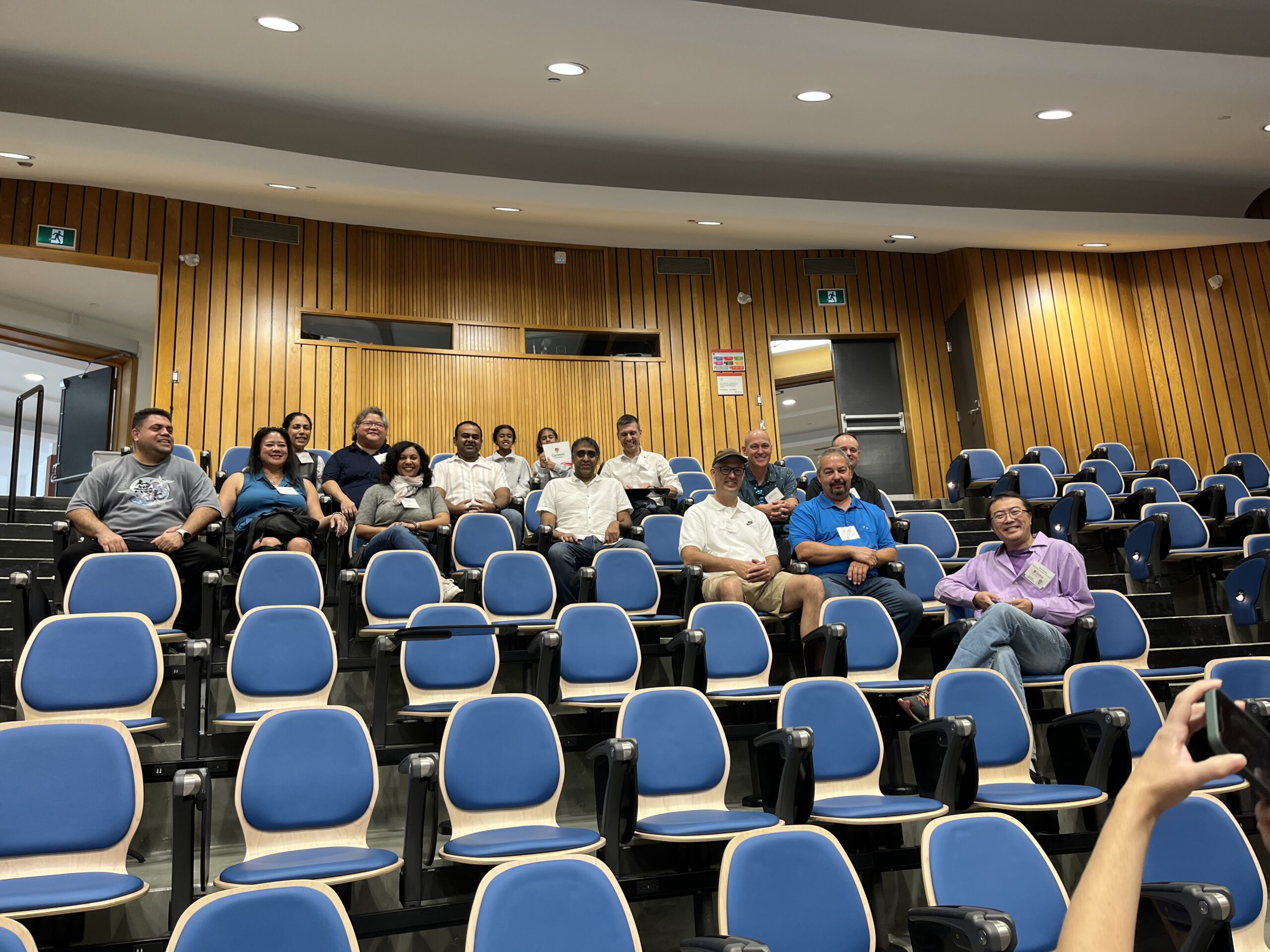 Engineering class of 2000 alumni sitting in a lecture hall