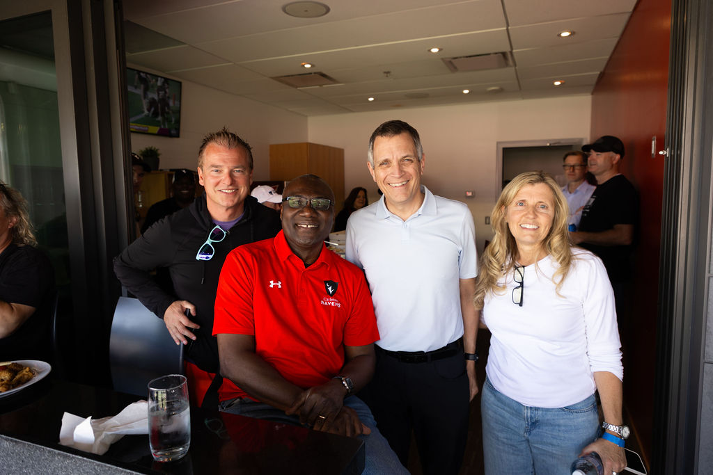 Carleton President Wisdom Tettey and City of Ottawa Mayor Mark Sutcliffe