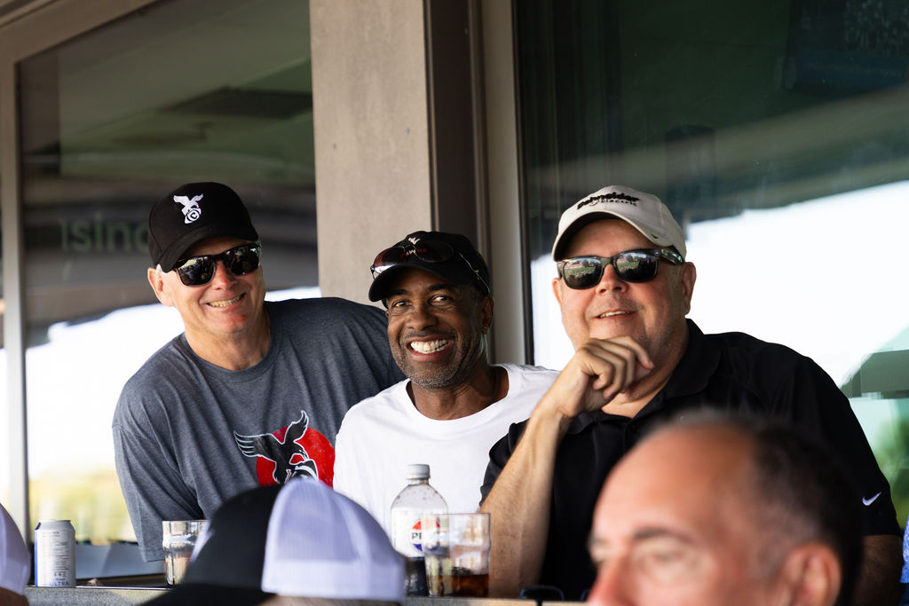 Group photo while watching the Panda Game