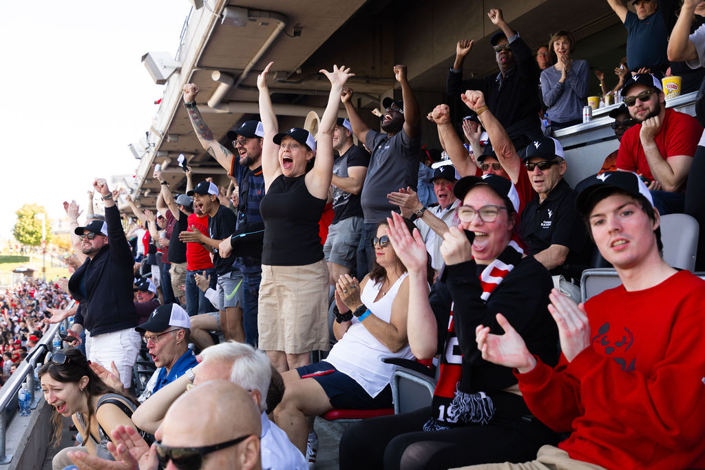 Cheering at the Panda Game