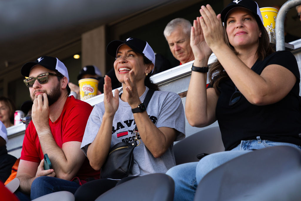 Cheering at the Panda Game