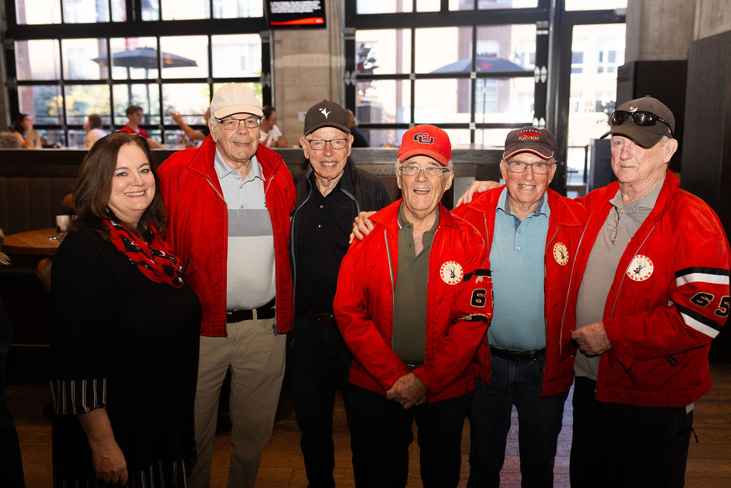 Group photo at Alumni Pancaker Breakfast
