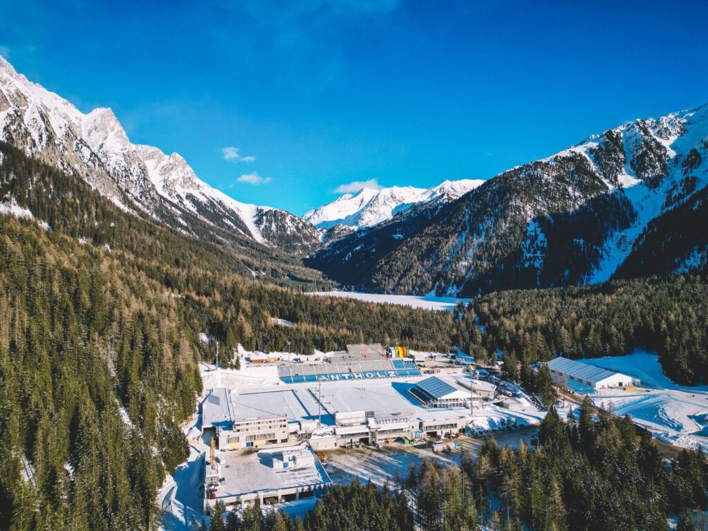 Scenic view of Italian mountains.