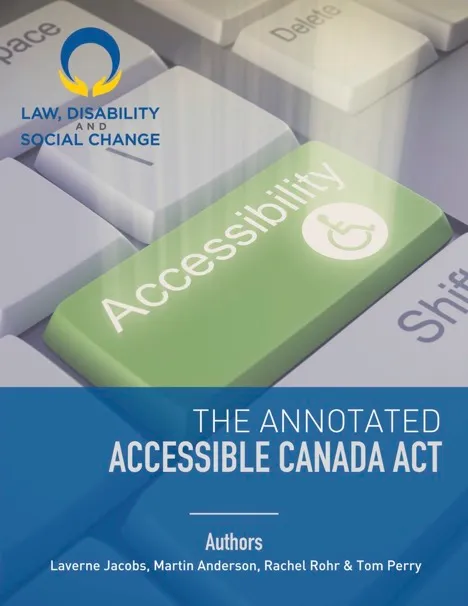 Cover page the Annotated Accessible Canada Act