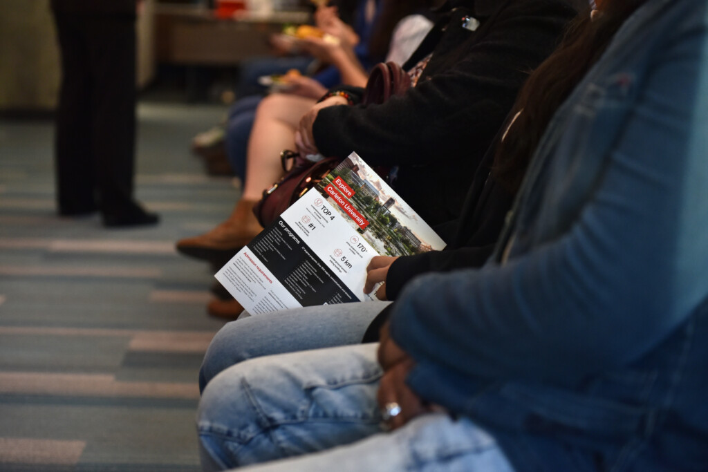 a photo of a brochure in someone's hands. 